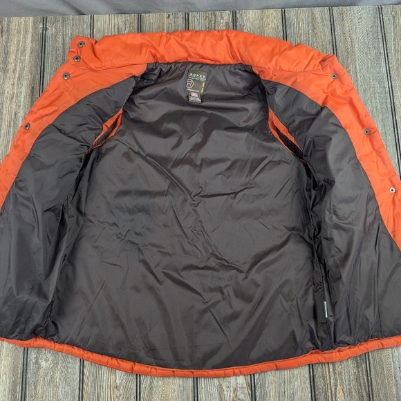 Roper Puffer Vest Size XL 14 Youth Orange Brown Lining - Picture 10 of 16